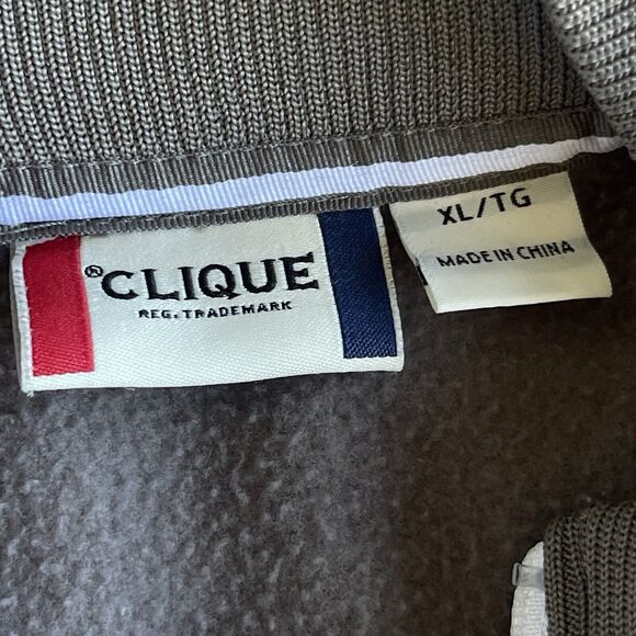 Clique Chevy Mens Jacket Extra Large XL Full Zip Gray Chevrolet Bowtie Casual - Picture 5 of 11